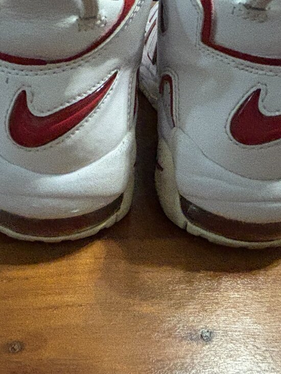 Nike Air Uptempo Shoes 921948-102 Size 8 White Varsity Red Mens main image 4